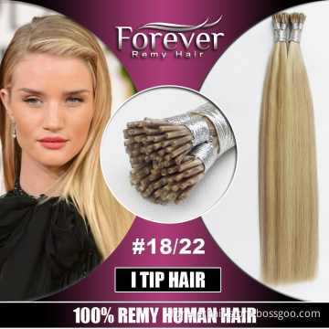 Forever hair extension factory double drawn aliexpress piano color straight 100 indian remy human pre-bonded hair extensions